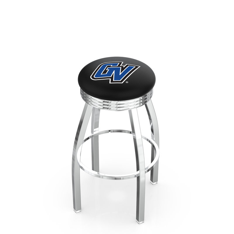Tabouret de bar Logo Series, Tabouret de comptoir (siège d'une hauteur de 25 p, Noir soudé uni, Université Grand Valley State