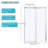 Shower Door 48" W x 76"H Single Sliding Bypass Shower Enclosure, 5/16 in. (8mm), Chrome