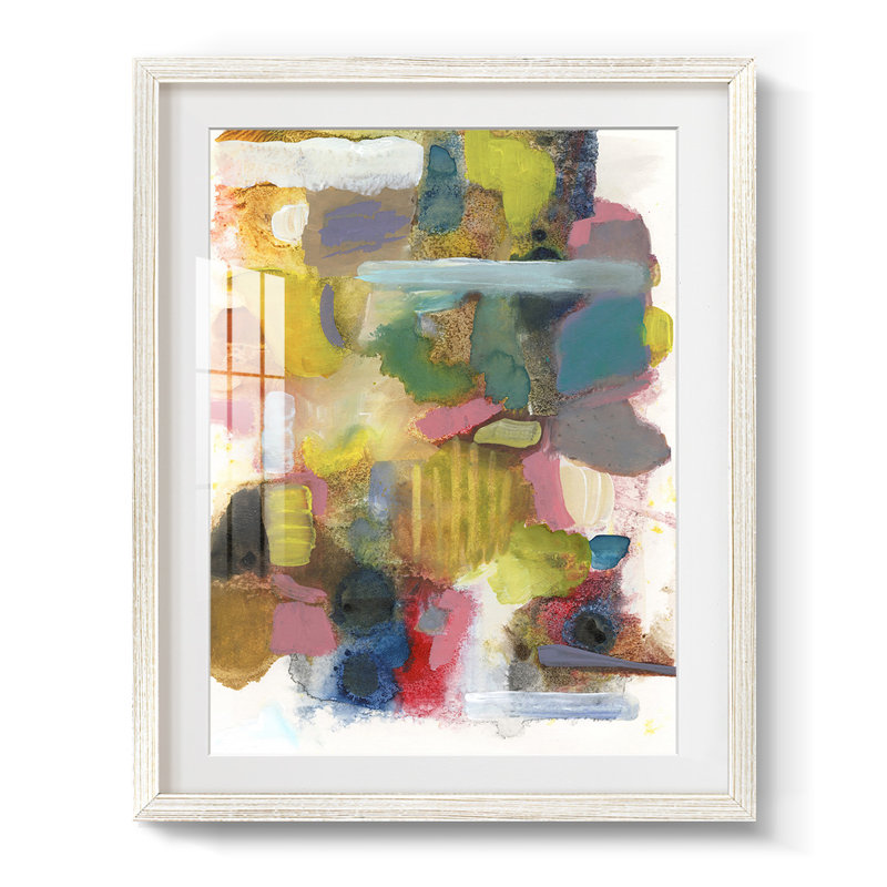 Tout à la fois II - impression encadrée, H 19,5 po x l 16,5 po, Blanc