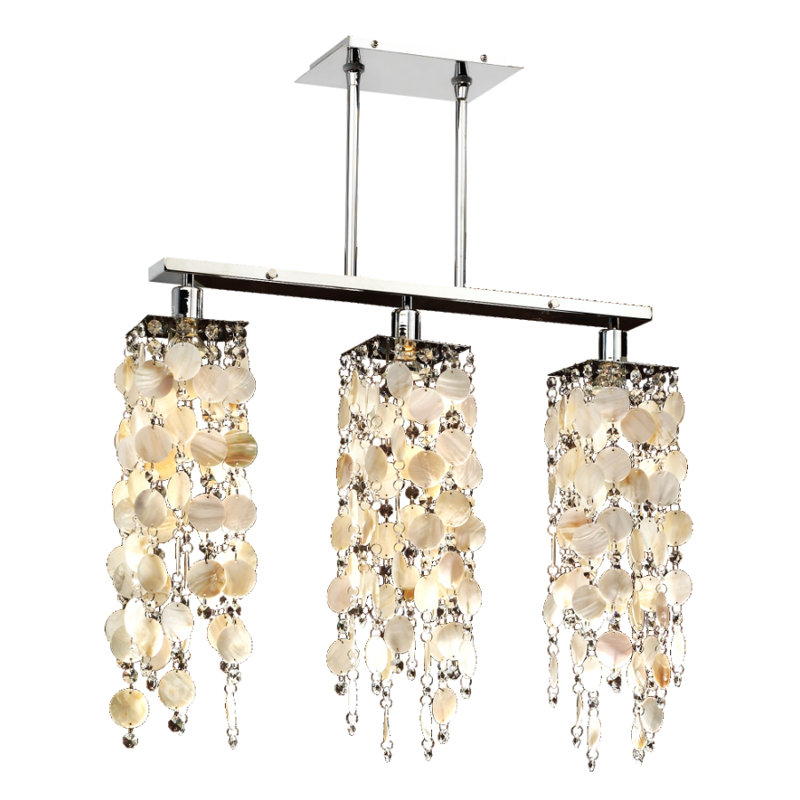 Charette 3 - Light Polished Chrome Kitchen Island Pendant