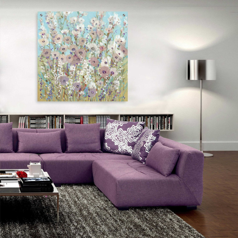 «Mixed Flowers II» par Tim O'Toole, art mural en verre acrylique, H 36 po x l 36 po x P 0,2 po