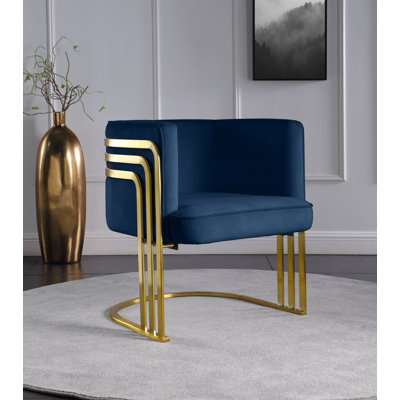 Loicel Velvet Barrel Chair