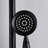 Shower System With 8" Rainfall And Handheld, Matte Black Design Dual Head Chic-118752351
