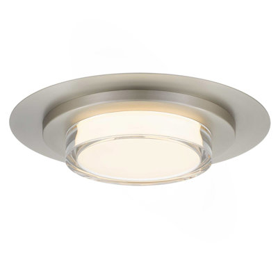16 Inch Square Black Integrated LED Flush Mount
