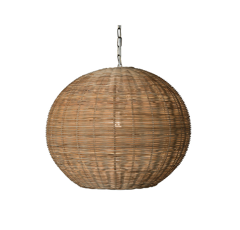 Luminaire suspendu en forme de globe à 1 lumière Helsinki
