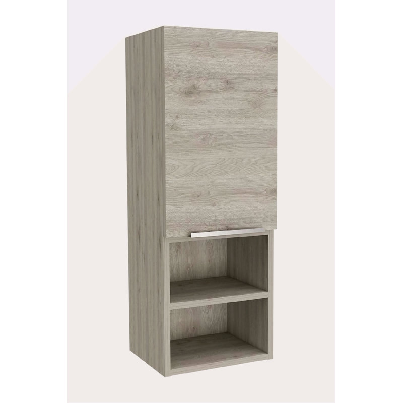 2-Shelf Bathroom Cabinet, Gray