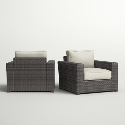 Chaise de terrasse avec coussins Almyra