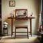 Commode simple en noyer noir