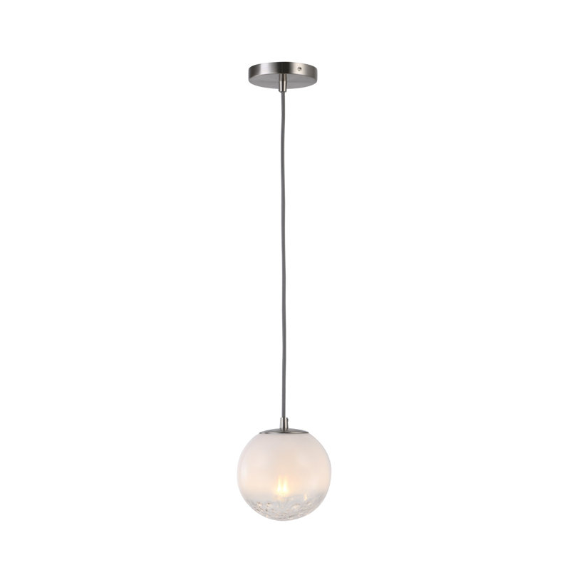 Moonlight 1-Light Pendant - Satin Nickel