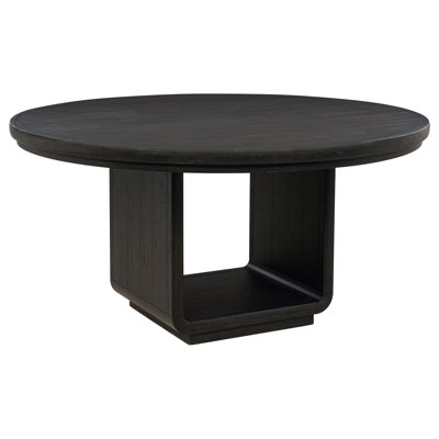 Freddi 60-Inch Round Dining Table Burnished Black