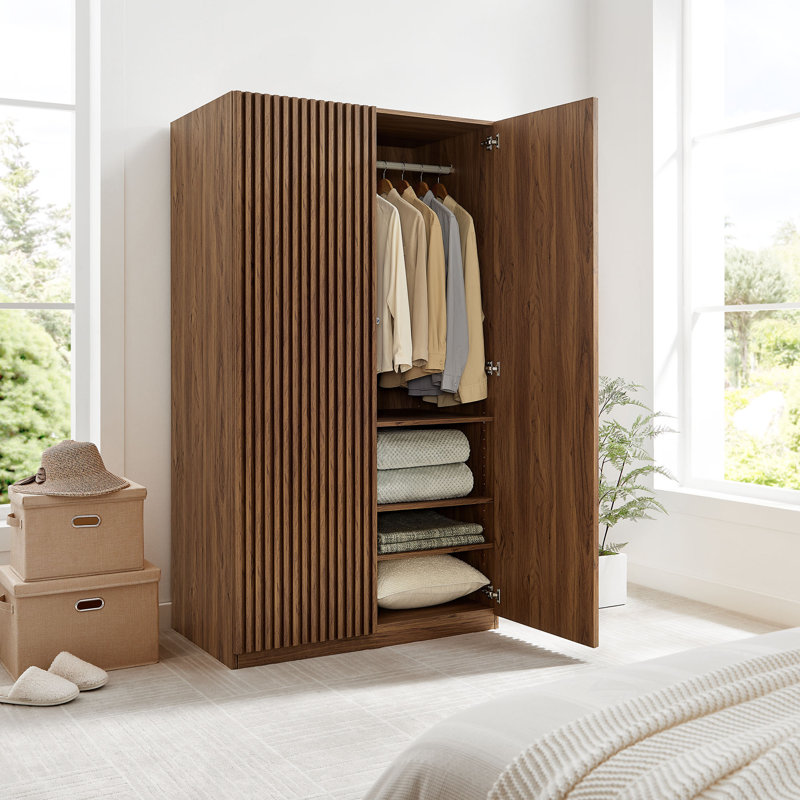 Garde-robe 2 portes Render, Noyer