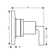 Citterio Trio/Quattro Diverter Faucet Trim with Lever Handle