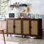 Buffet 70 po en rotin avec rangement-688765195
