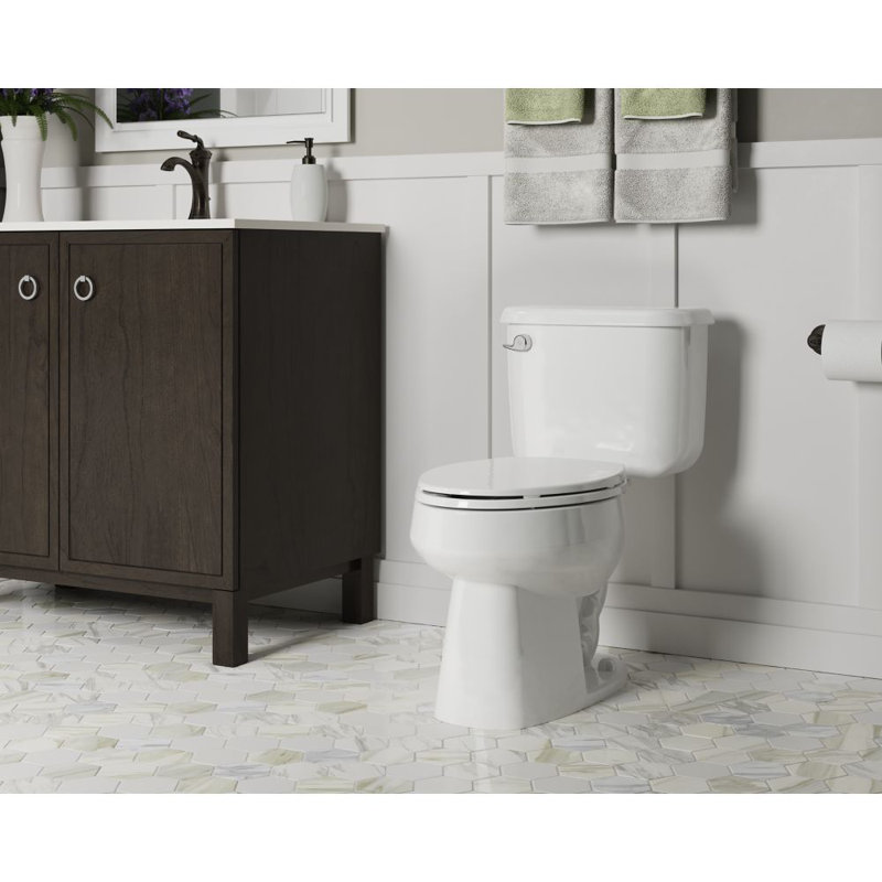 Sterling By Kohler Windham 1.6 Gallons GPF Elongated Comfort Height Floor Mounted Kit (Seat Not Included), White