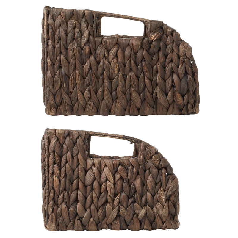 Casafield Seagrass Decorative Basket, Dark Brown