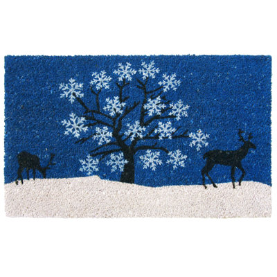 Salguero Non-Slip Christmas Outdoor Doormat