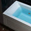 Baignoire tourbillon rectangulaire en acrylique 60 po x 32 po avec drain et trop-plein Alcove-105242470-108486561