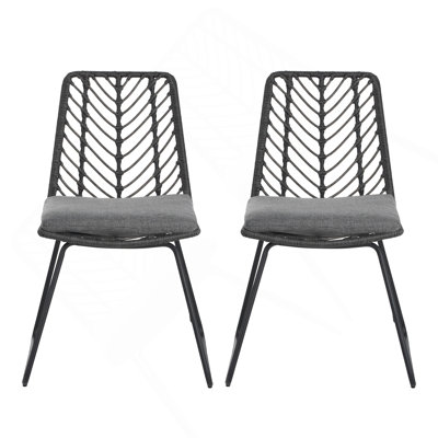 DEJA CHAIR, 2PCS avec 2 coussins, gris
