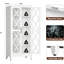 Armoire de rangement en métal de 71 po de hauteur avec 2 portes et 4 tablettes réglables (blanche)-718010465-718010470-718010471