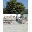 Ensemble d'extérieur en aluminium 4 pièces, 3 places, 2 chaises simples et 1 table basse Seehill