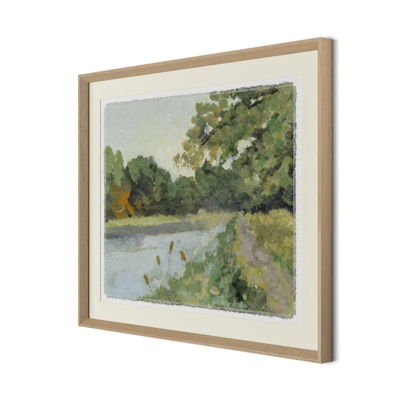 Still Waters Painting by Brittany Smith, White/Neutral, 15.5" H x 18" W