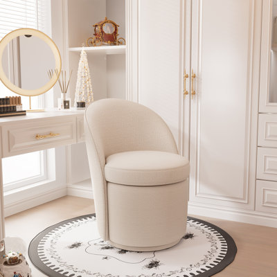 Tabouret de coiffeuse pivotant rembourré