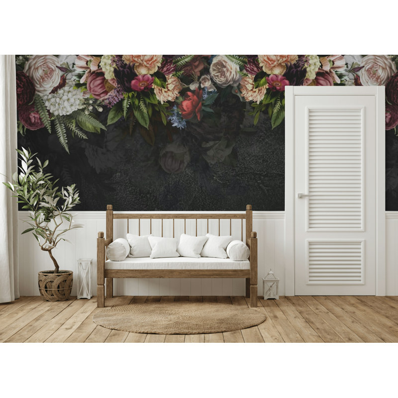 Midnight Garden Bloom, 96" L x 108" W