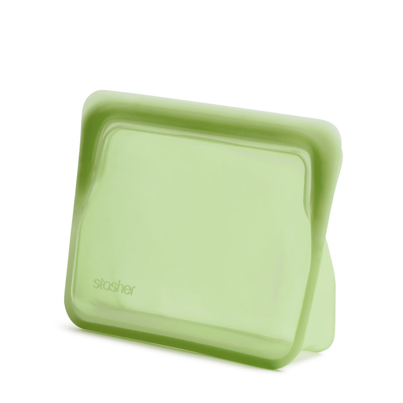 Stasher Stand-Up Bag Mini, Green