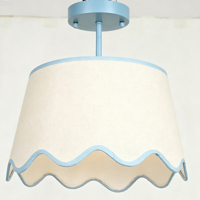 1-Light 13" Semi Flush Mount Lighting