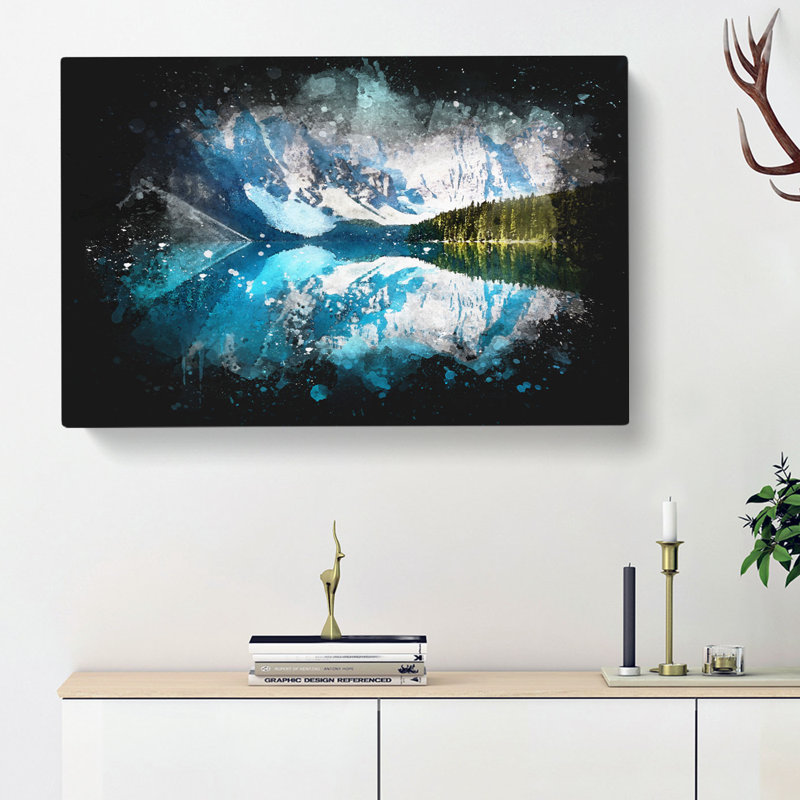Morraine Lake In Banff Canada - Wrapped Canvas Painting, 60cm H x 91cm W x 3cm D
