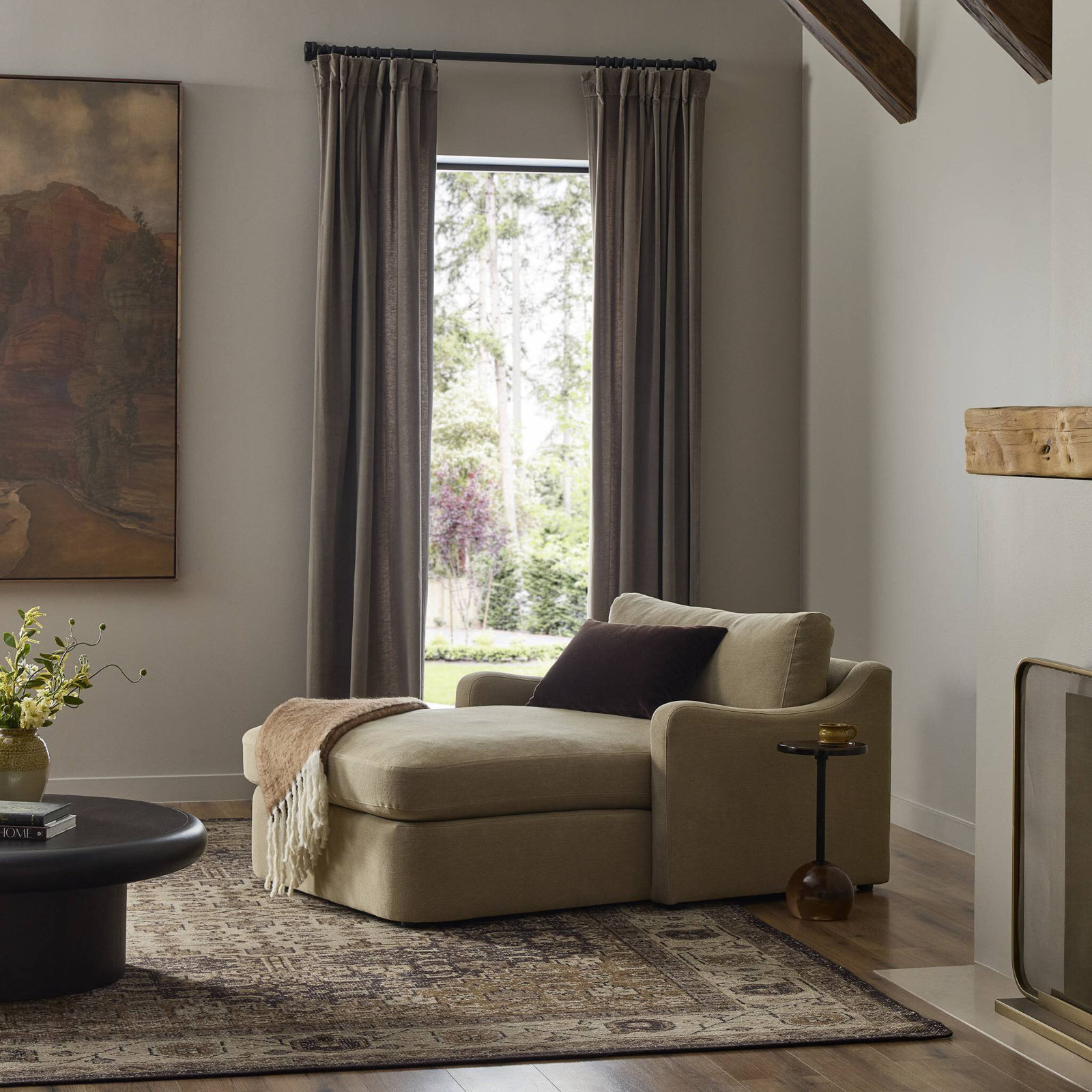 Aurelia Chaise Lounge-Broadway Canvas, Broadway Canvas
