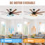 Bartling 52"/66" 8-Plywood-Blades Modern Ceiling Fan with Lighting Kit and Smart Remote-1507151456