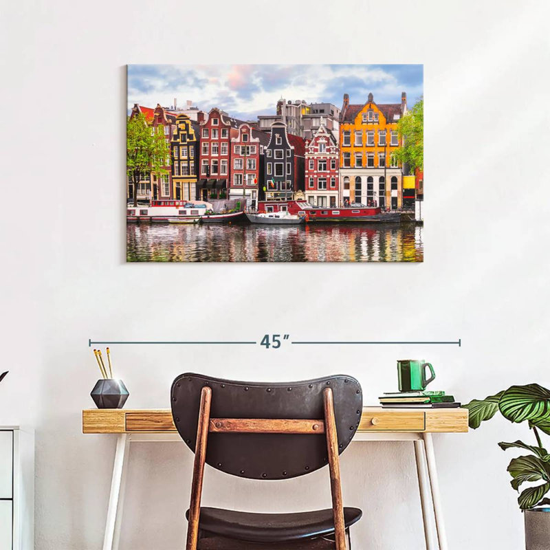 Maisons de canal Nicci Amsterdam, H 24 po x l 36 po