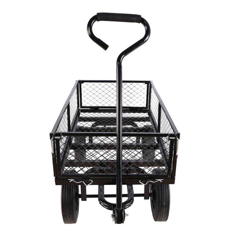 (Chariot de chariot à roues solide noir), Noir