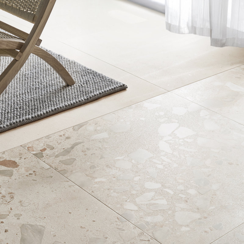Piccoli Grande Semi-Polished Porcelain Tile, Cream