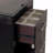 Bedside Makeup Vanity  W/ Stool Black Storage Drawers Nickle Pulls Handles Vanity Led Contemporary Style