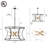 8-Light Dimmable Modern Sputnik Drum Chandelier