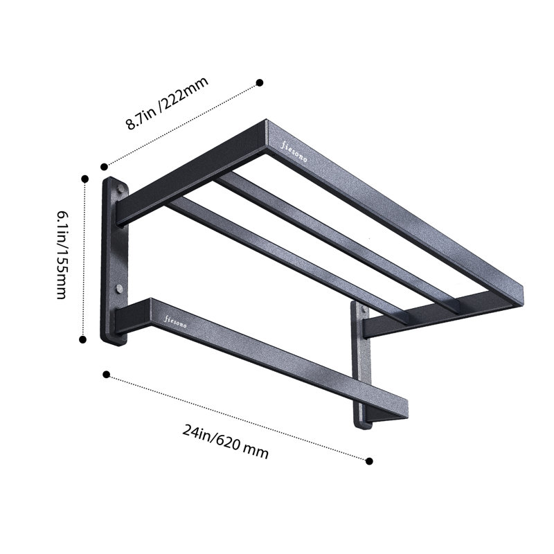 Bathroom Towel Rack Wall Mounted