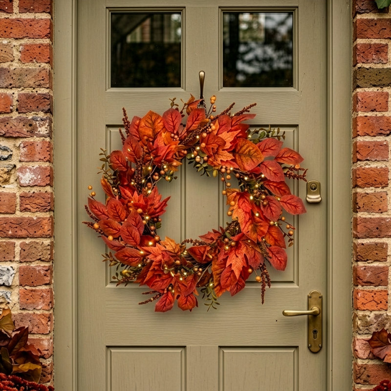 COPPER LEAF - 26" Autumn Wreath 