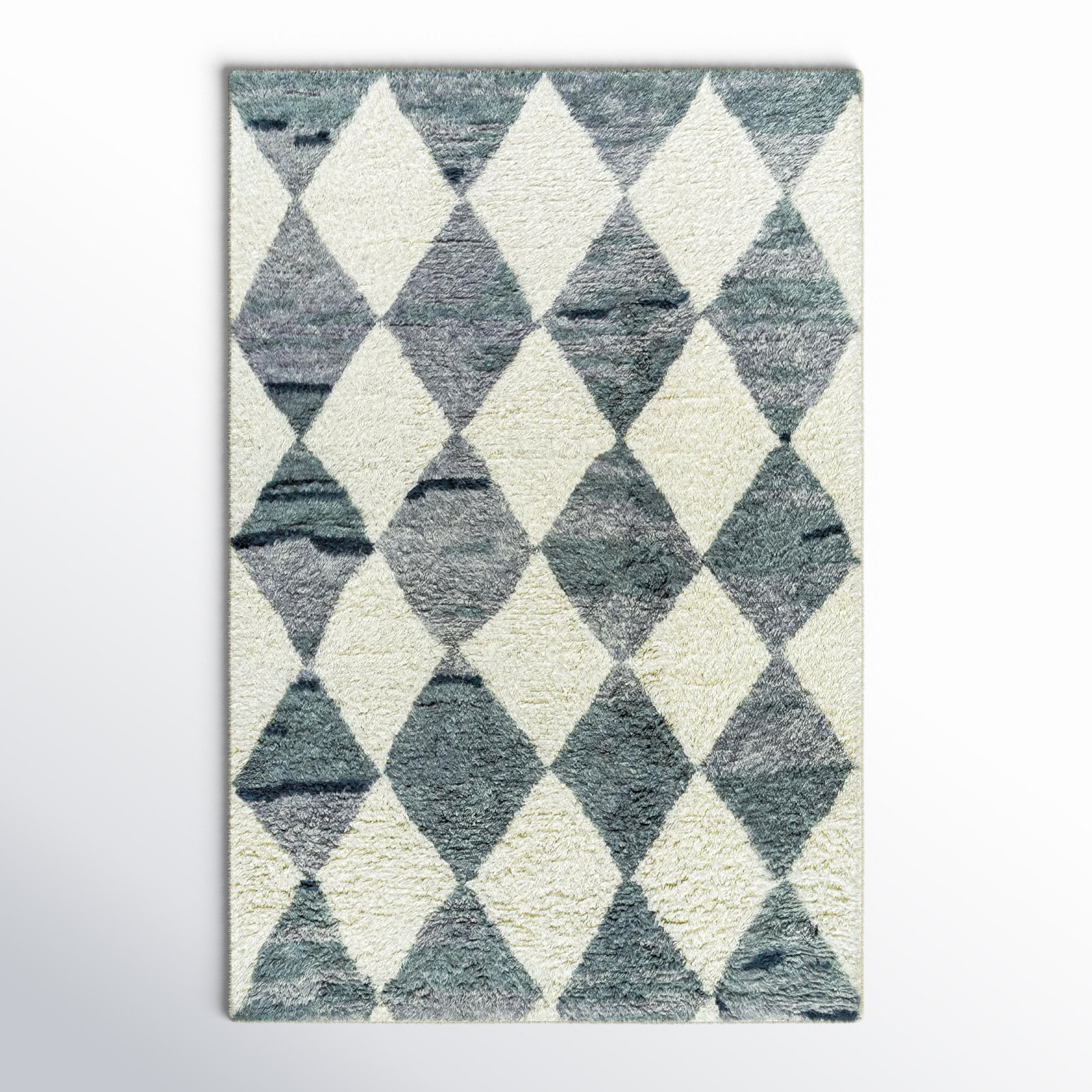 Anemone Hand-Tufted Moroccan Shag Rug, Rectangle 2' x 3'