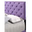 Lit double mauve avec base stable - l 58 po x P 77 po x H 48 po Matériaux Élégant Instructions de montage faciles Structure de matelas de chambre à coucher transitionnelle S'agence à plusieurs styles de décor