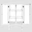 Vitrine lumineuse Curio avec tablettes réglables, portes en verre trempé-893545420