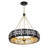 Venice 6-Light Chandelier in Metropolis Black and Gold by Breegan Jane