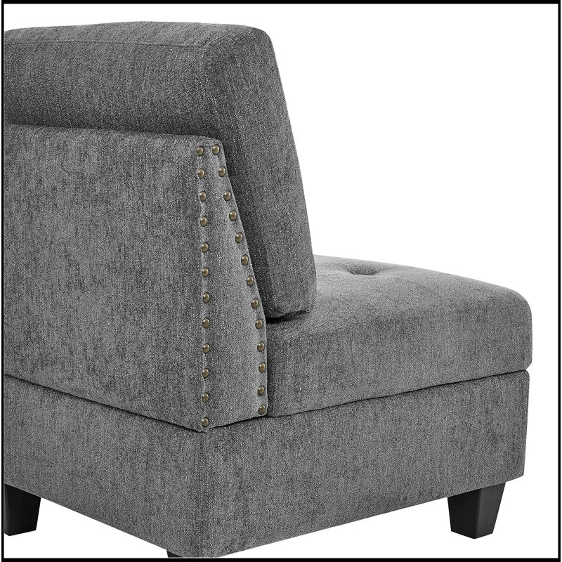 Luxurious U Shape Modular Sectional Sofa,DIY Combination,Includes Two Single Chair ,Two Corner And Two Ottoman