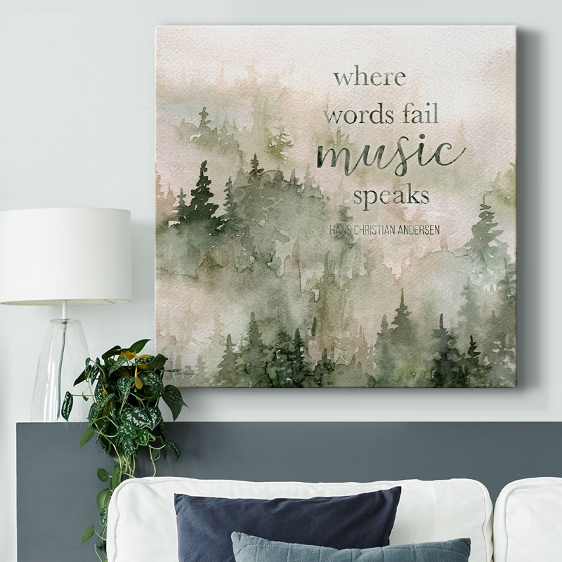 La musique des montagnes II sur toile, H 24 po x l 24 po x P 1,5 po