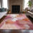 Machine Washable Indoor/Outdoor Xhevrie Pink Rug-111825046