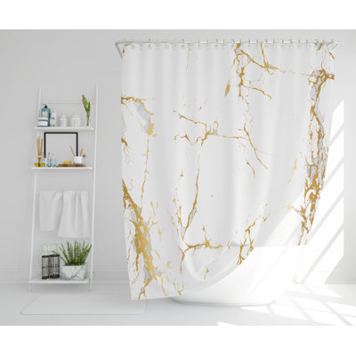 Loyce Polyester Shower Curtain
