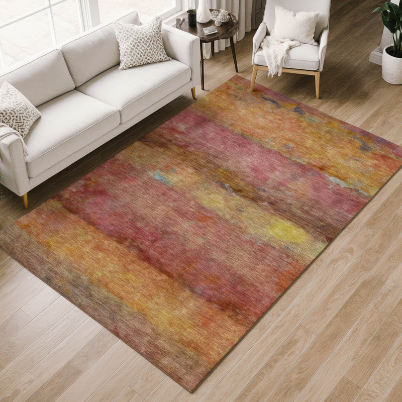 Tapis intérieur / extérieur lavable à la machine Matteson ACN2311, Rectangulaire 3 pi x 5 pi