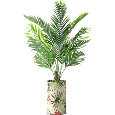 Faux Palm Plant in Planter