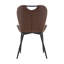 Ensemble de 4 chaises confortables en cuir PU, métal moderne pour la cuisine